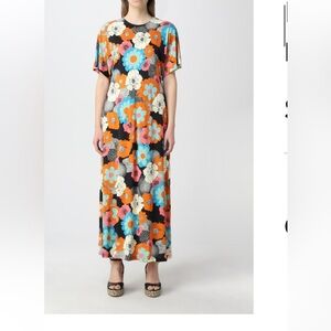 La Double J Floral  Multicolor Maxi Dress